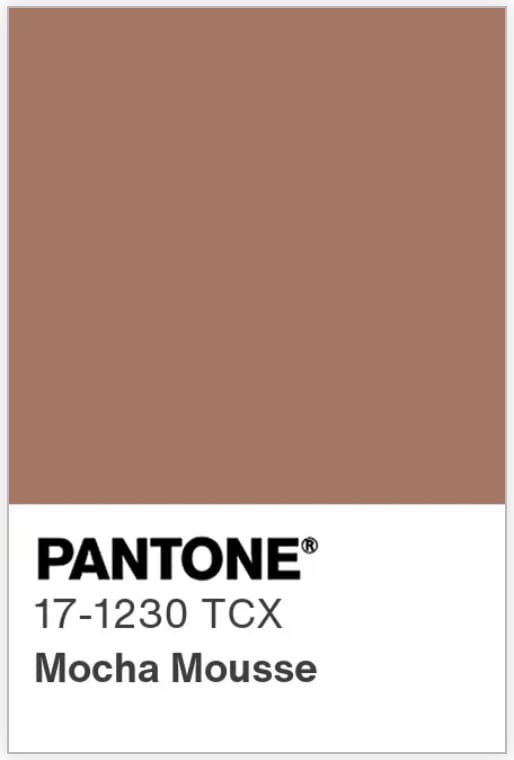 Pantone Mocha Mousse Pantone Mocha Mousse